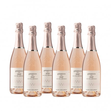 Prosecco Rosè Extra Dry Millesimato Doc 2021 - Dogarina (6 bottiglie) Vinové DOGARINA