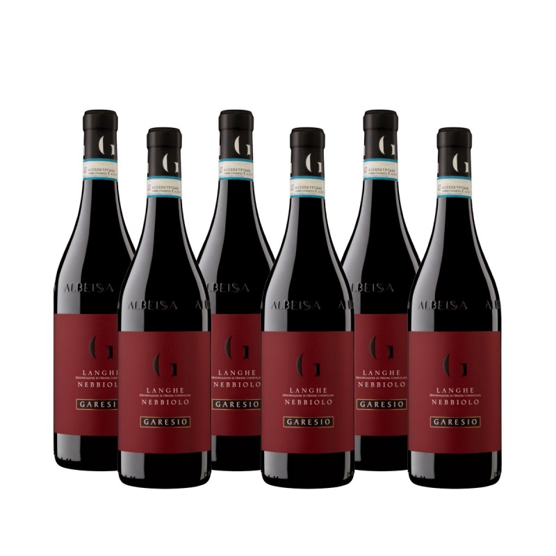 Langhe Nebbiolo Doc 2020 - Garesio (6 garrafas) Vinové GARESIO