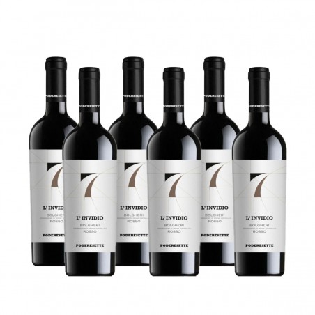 Bolgheri Rosso Doc L'Invidio 2021 - Podere Sette (6 bottiglie) Vinové 