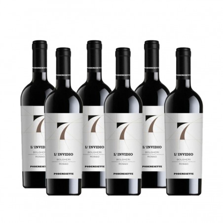 Bolgheri Rosso Doc L'Invidio 2021 - Podere Sette (6 bottiglie) Vinové